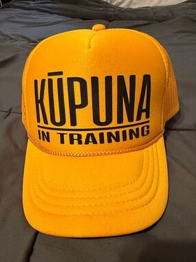 KUPUNA IN TRAINING Bright Yellow Trucker Hat